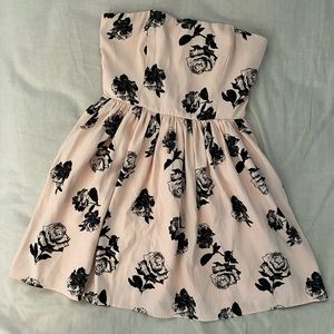 Baby pink floral dress